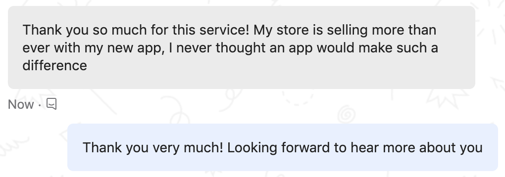 Shopify to App review