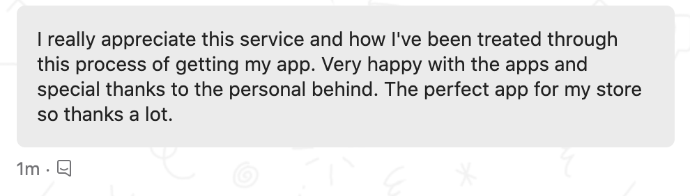 Shopify to App review